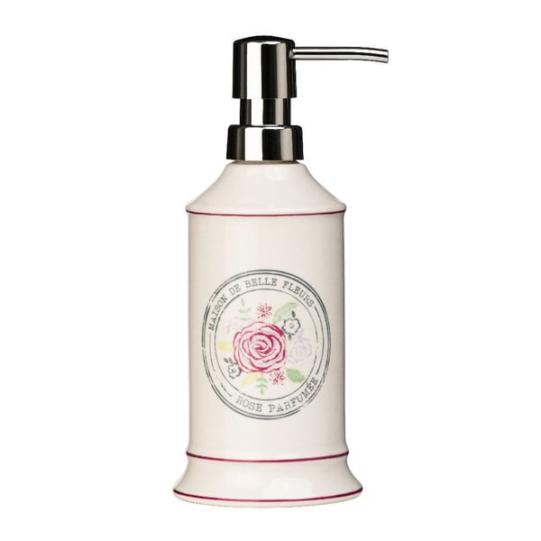 Kremowy kamionkowy dozownik do mydła Premier Housewares Belle, 275 ml