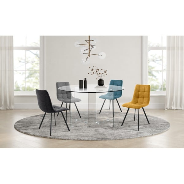Szklany okrągły stół ø 130 cm Kaya – Tomasucci-image-1