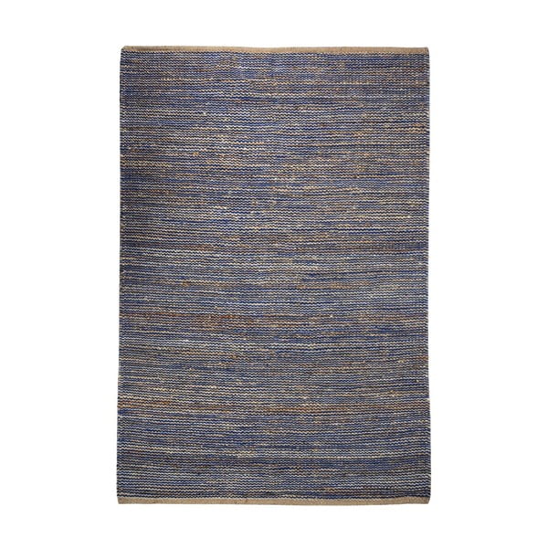 Dywan z konopi Coastal Natural/Blue, 160x230 cm