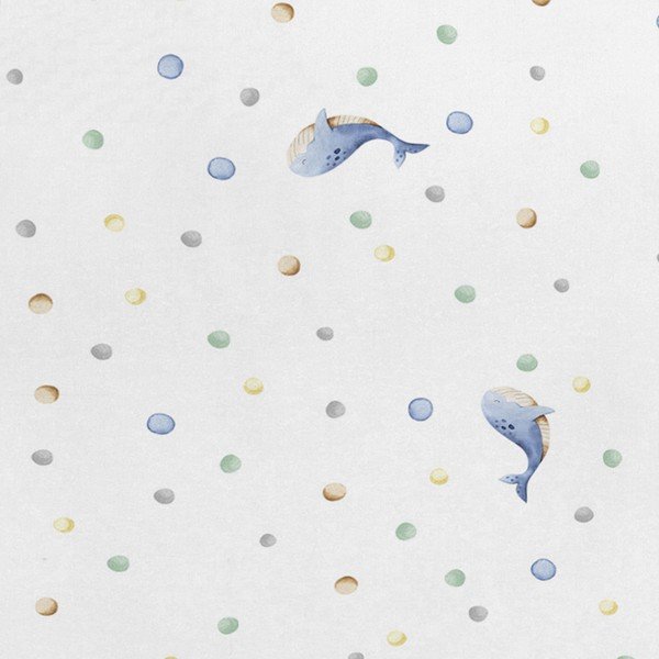 Dziecięca poszewka na poduszkę 50x75 cm Baby whale – Happy Friday-image-1