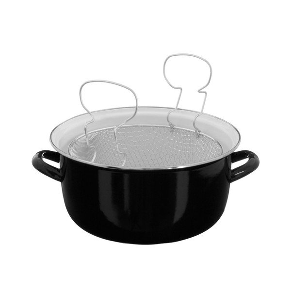 Czarny garnek do smażenia frytek Premier Housewares Deep Fryer Black, obj. 5 l-image-1
