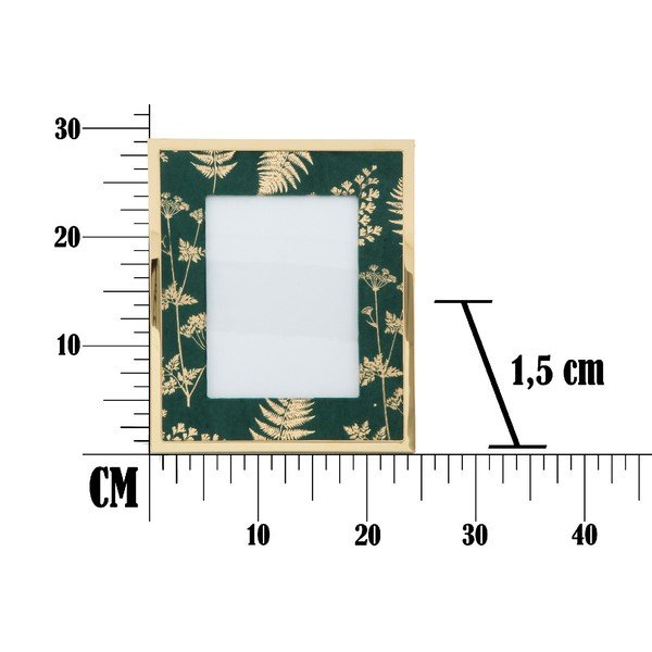 Zielono-złota ramka stołowa na zdjęcie Mauro Ferretti Glam, 15x20 cm-image-2