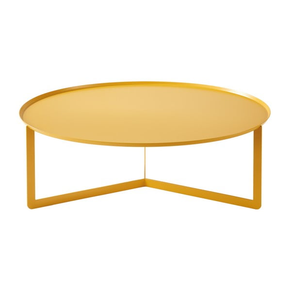 Żółty stolik MEME Design Round, Ø 95 cm