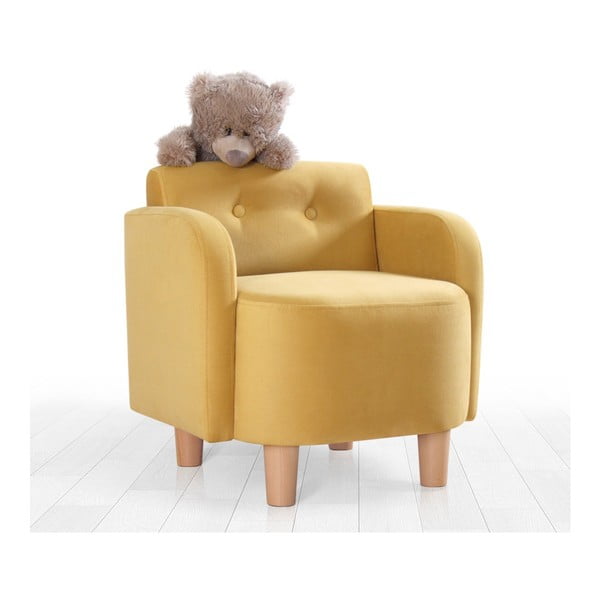 Żółty fotel dziecięcy Volie – Artie