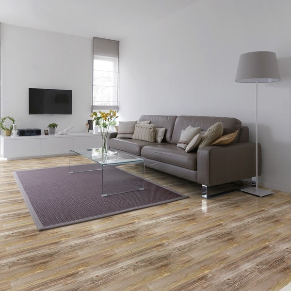 Naklejka na podłogę 90x60 cm Wooden Floor – Ambiance-image-1