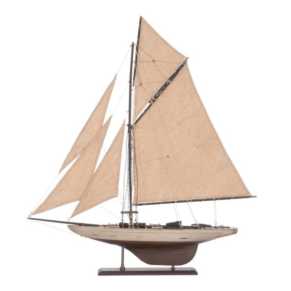 Dekoracja: statek Sail Boat Beige, 71 cm