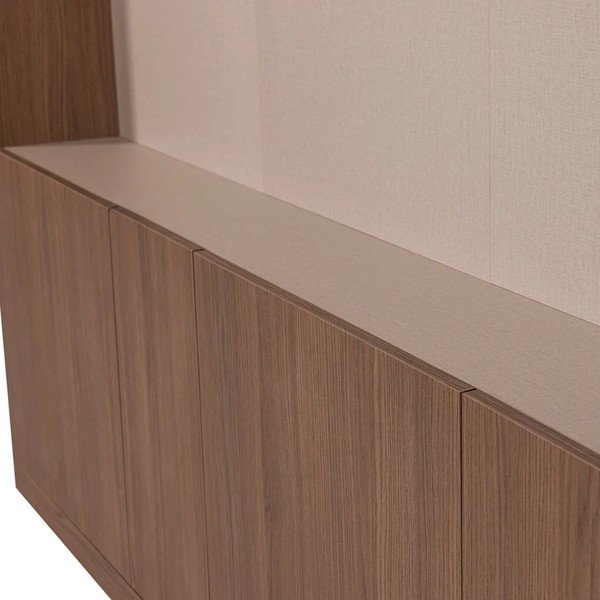 Modułowa szafka pod TV w ciemnym naturalnym kolorze 160x215 cm Build – WOOOD-image-3