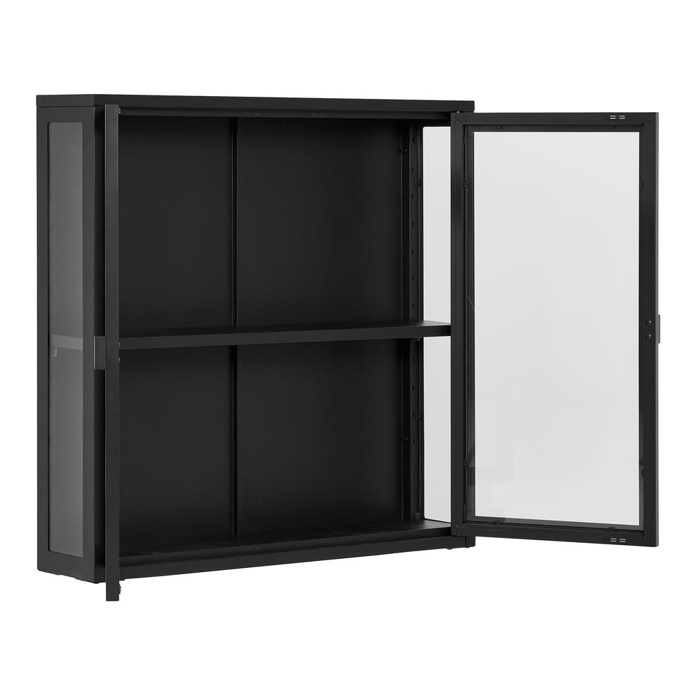 Czarna metalowa witryna wisząca 80x80 cm Brisbane – House Nordic (zdjęcie 3)