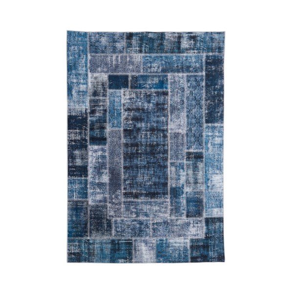 Dywan plamoodporny Floorita Montage Blue, 160x230 cm-image-1