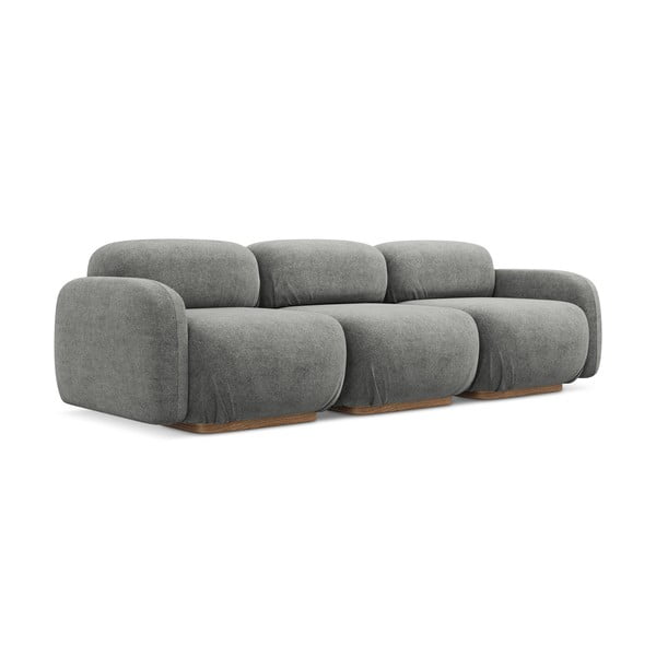 Szara sofa modułowa z materiału bouclé 270 cm Ailani – Makamii-image-1