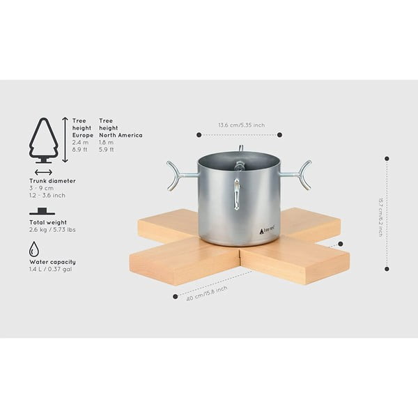 Stojak na choinkę w kolorze srebra Tree Nest Hip-image-1