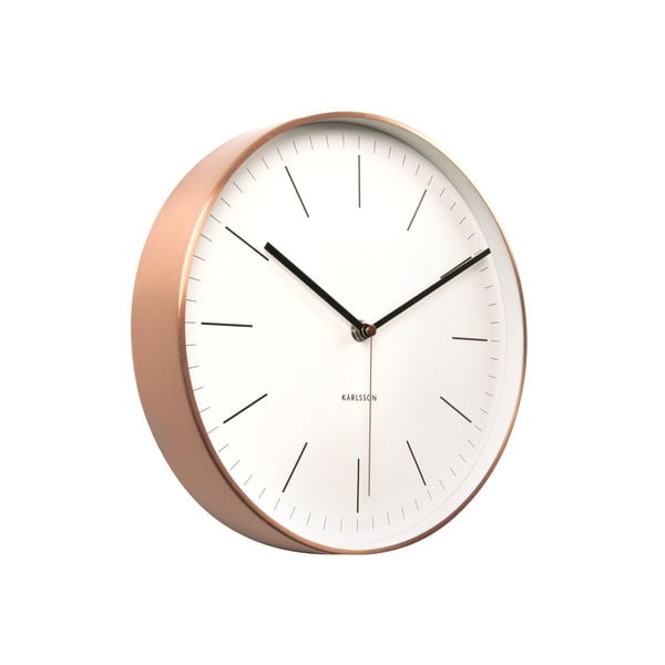 Biały zegar Present Time Minimal-image-2