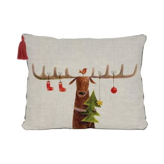 Poduszka świąteczna Little Nice Things Reindeer, 35x50 cm