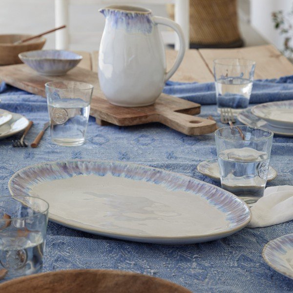 Biała/niebieska kamionkowa miska 200 ml Brisa – Costa Nova-image-2