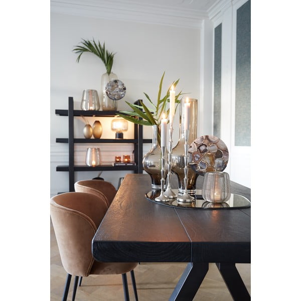 Brązowe aksamitne krzesło Elyna – Light & Living-image-2