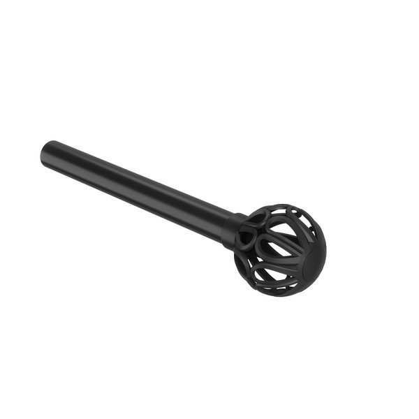 Stalowy regulowany karnisz w kolorze matowej czerni 107 - 305 cm Aria – Umbra