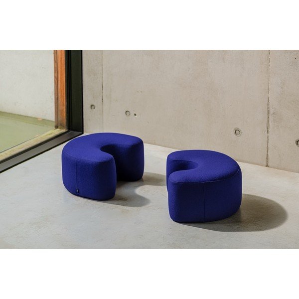 Niebieski wełniany puf Ü – noo.ma-image-3