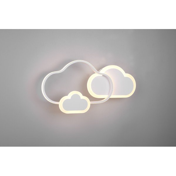 Biała lampa dziecięca 52x25 cm Cloudy – Reality-image-3
