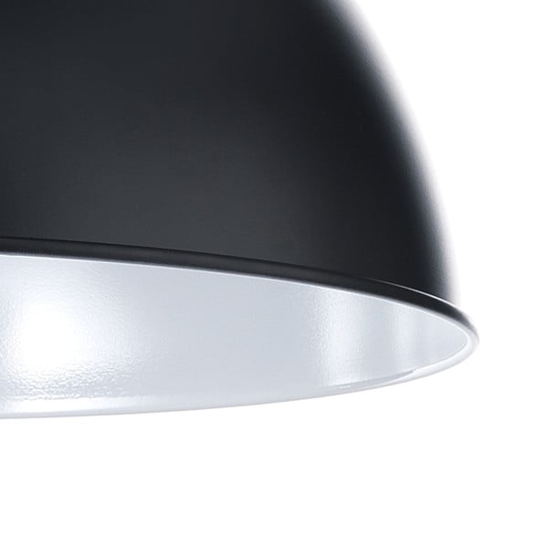 Czarna lampa wisząca z systemem pantografowym Tomasucci Extension Evo-image-2