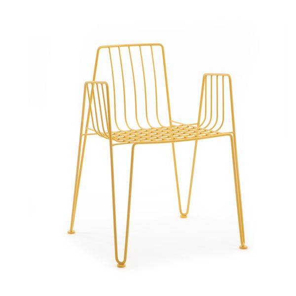 Żółte krzesło Mobles 114 Rambla