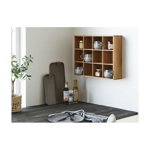 Wielopoziomowa półka w dekorze dębu w naturalnym kolorze 11 cm Soria – House Nordic-image-1
