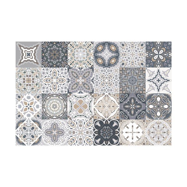 Zestaw 24 samoprzylepnych naklejek Ambiance Tiles Azulejos Nello, 10x10 cm-image-2