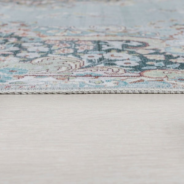 Turkusowy dywan odpowiedni do prania 80x150 cm FOLD Colby – Flair Rugs-image-3