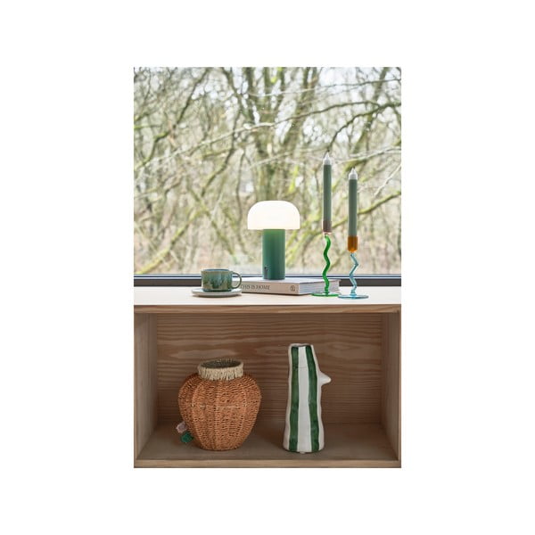 Biało-zielona lampa stołowa LED (wysokość 22,5 cm) Styles – Villa Collection-image-2