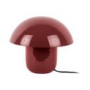 Bordowa metalowa lampa stołowa (wysokość 25 cm) Fat Mushroom – Leitmotiv