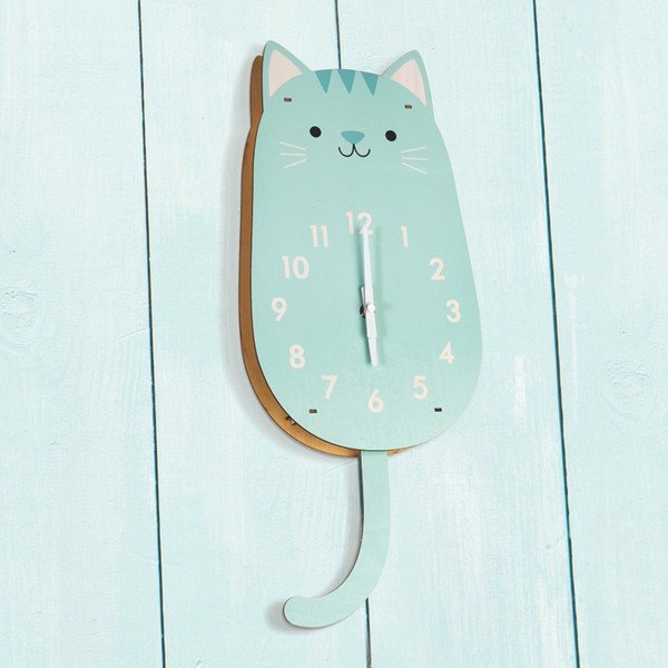 Zegar drewniany Rex London Cookie The Cat-image-1