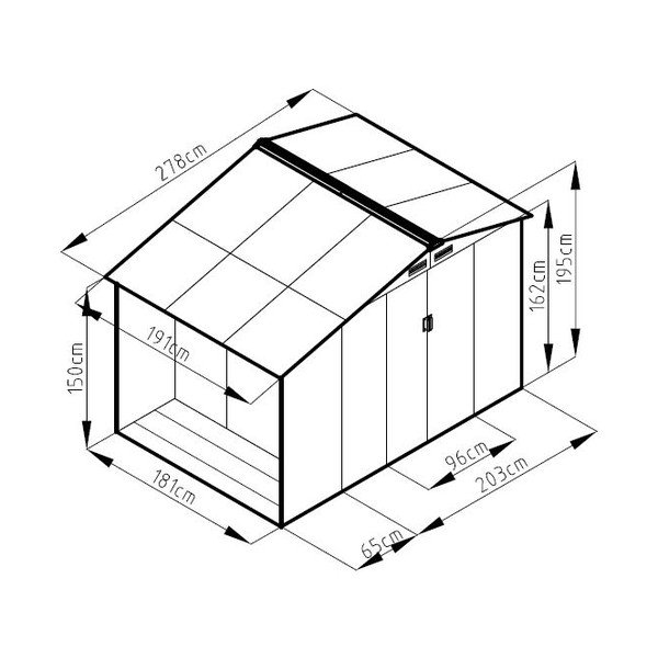 Domek ogrodowy Luke A-2 – Rojaplast-image-4
