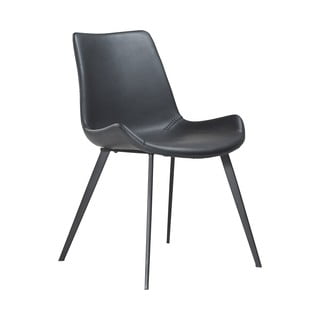 Czarne krzesło z imitacji skóry DAN–FORM Denmark Hype
