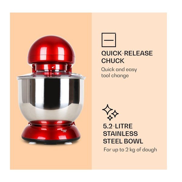 Czerwony robot kuchenny Klarstein Bella-image-3
