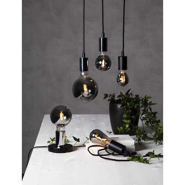 Żarówka filamentowa LED o ciepłej barwie z gwintem E27, 2 W Plain Smoke – Star Trading-image-3