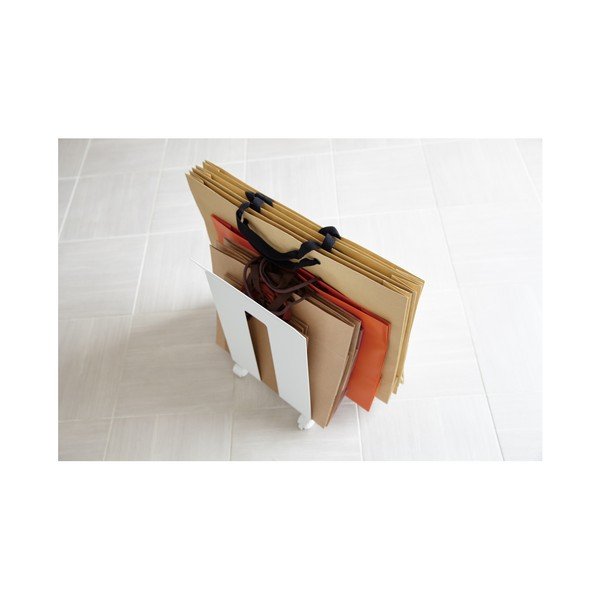 Biały gazetnik na kółkach YAMAZAKI Frame-image-2