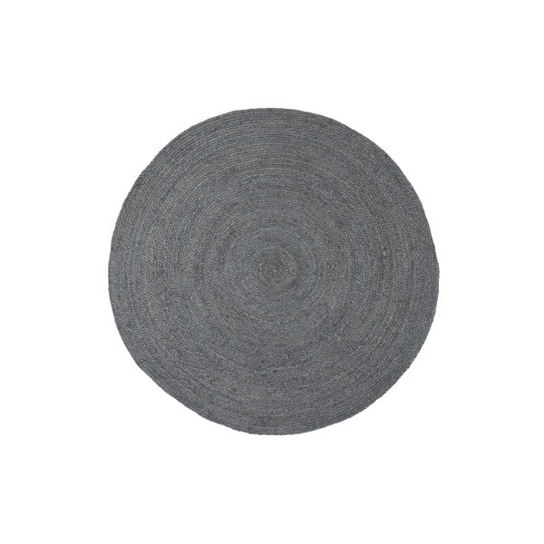 Szary okrągły dywan z juty ø 150 cm Ross – WOOOD