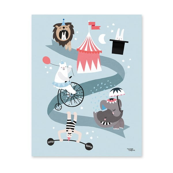Plakat Michelle Carlslund Circus Friends, 30x40 cm