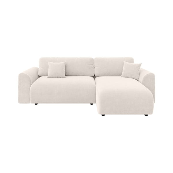 Biały rozkładany narożnik (strona zmienna) Lorine – Ropez-image-2