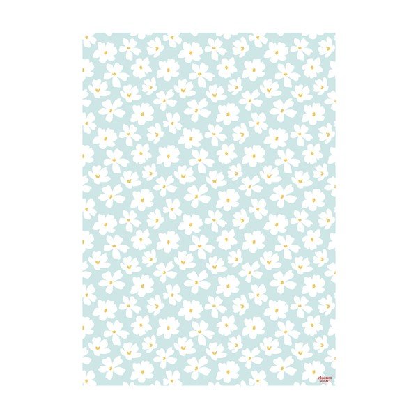 Niebiesko-biały papier do pakowania prezentów eleanor stuart No. 8 Floral-image-2