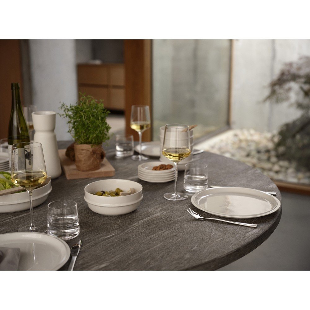 Kremowy porcelanowy talerz ø 24 cm Eau – Zone (zdjęcie 5)