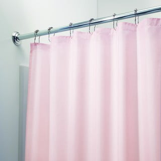 Różowa zasłona prysznicowa iDesign, 183x183 cm