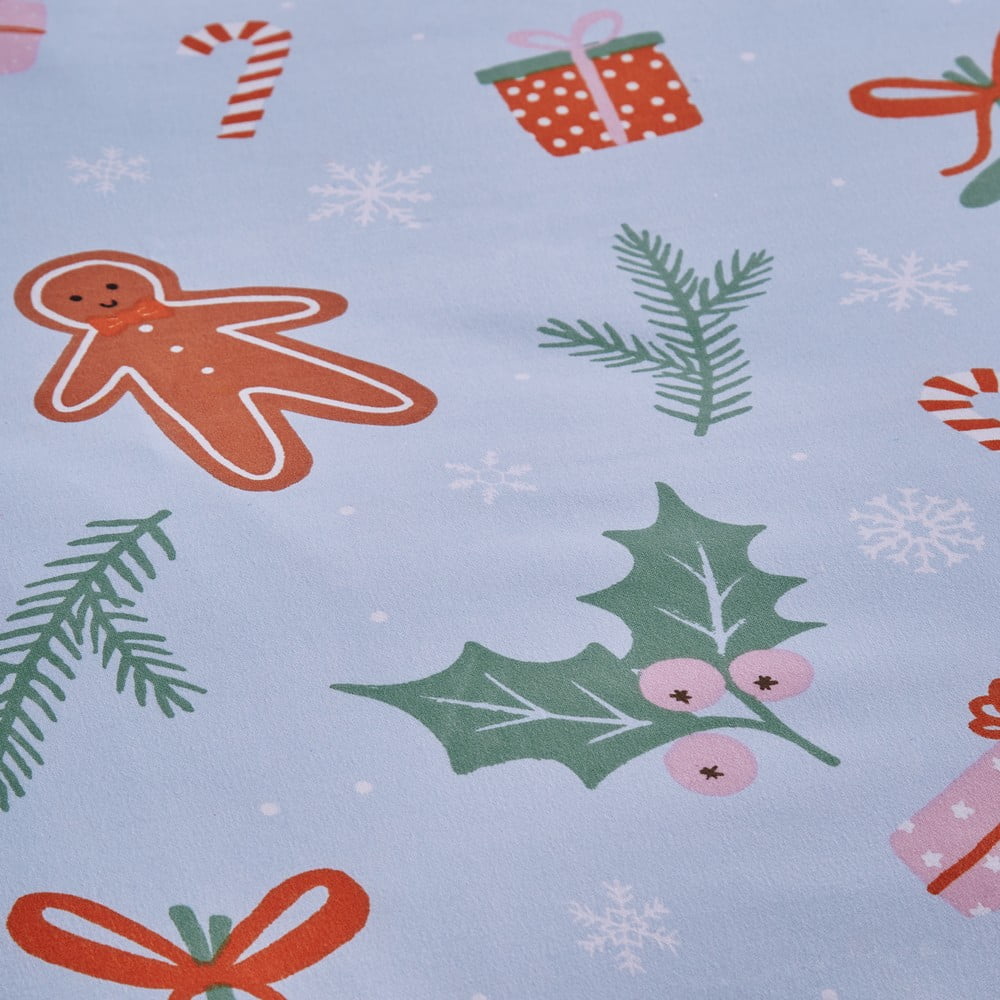 Niebieska pościel dwuosobowa z mikrowłókna 230x220 cm Gingerbread – Catherine Lansfield (zdjęcie 5)