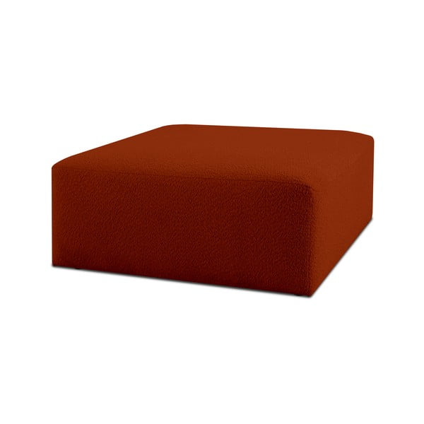 Ceglasty moduł sofy z materiału bouclé Roxy – Scandic-image-2