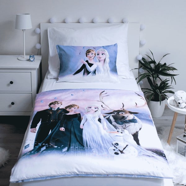 Bawełniana pościel dziecięca do łóżeczka 100x135 cm Frozen 2 – Jerry Fabrics-image-1