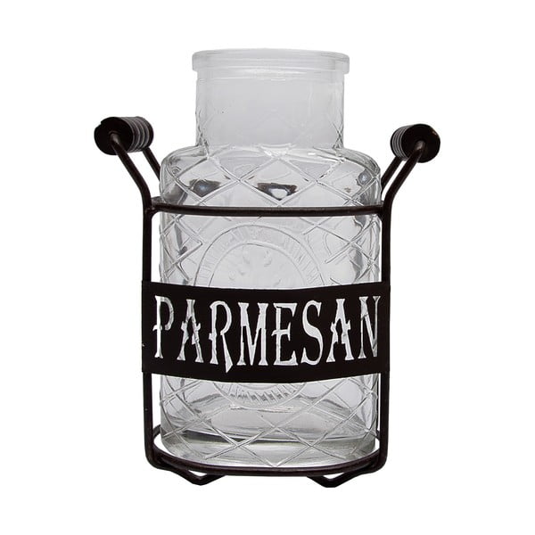 Szklany pojemnik na parmezan w stojaku Antic Line Parmesan