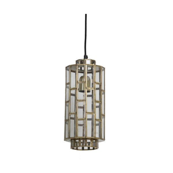 Lampa wisząca w kolorze brązu ze szklanym kloszem Søstrene – Light & Living