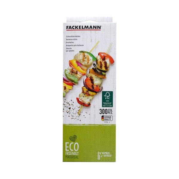 Zestaw 300 bambusowych patyczków do szaszłyków Fackelmann Nature-image-1