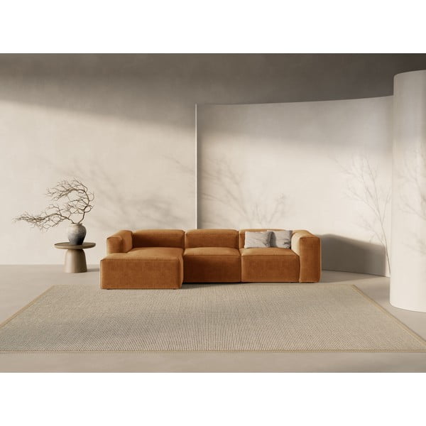 Ceglasty narożnik (lewostronny/z szezlongiem) Bergamo – Cosmopolitan Design-image-1