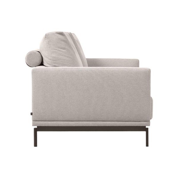 Beżowa sofa  z tkaniny szenilowej 214 cm Galene – Kave Home-image-3