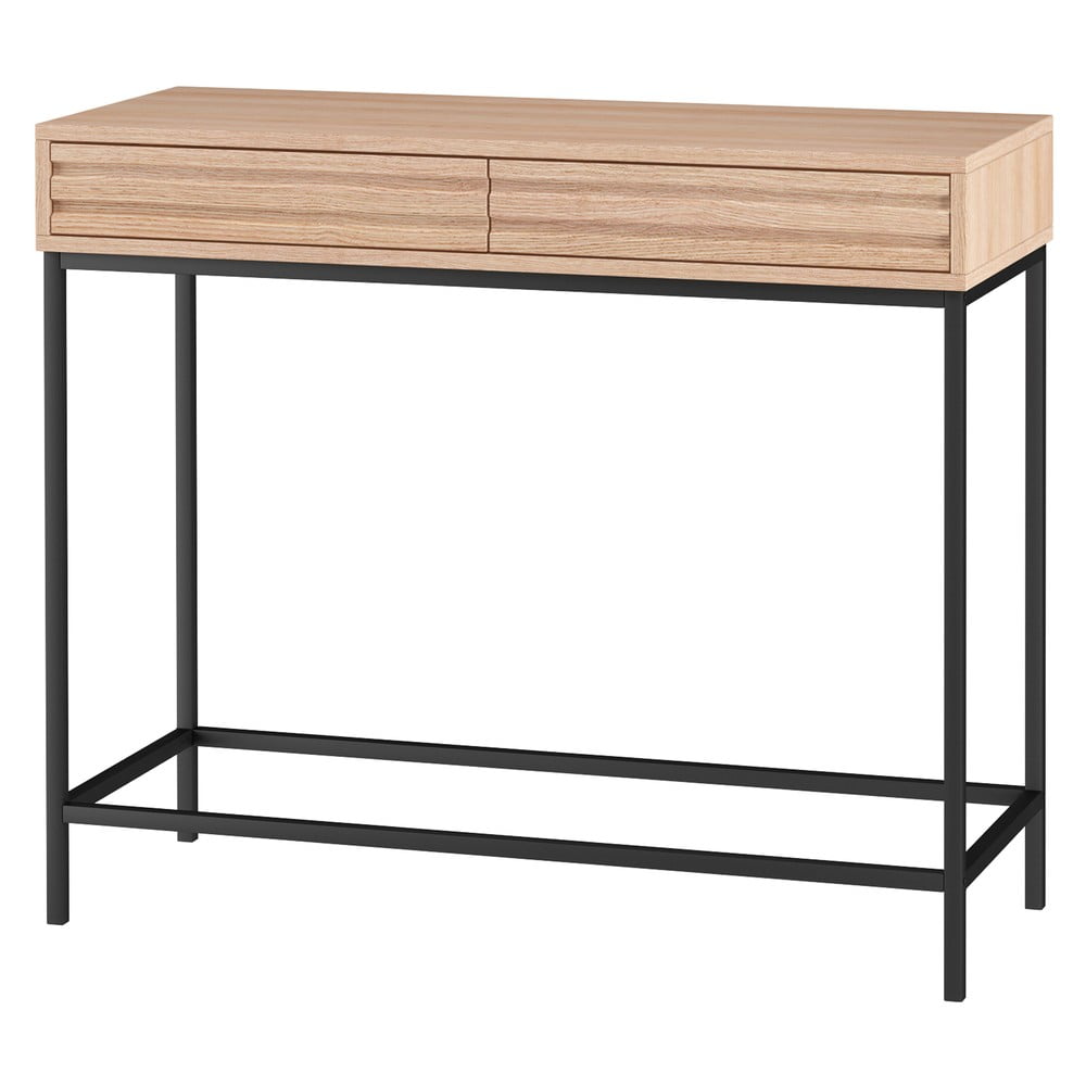 Konsola z blatem w dekorze dębu w naturalnym kolorze 35x90 cm Celine – Støraa (zdjęcie 4)